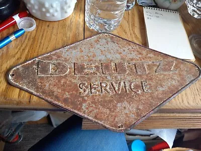 Vintage Deutz Service Advertising Tractors Sign Metal • $49.99