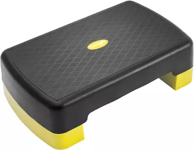 18.9  Aerobic Exercise Step Platform With 2 Risers Adjustable Height Workout St • $25.59