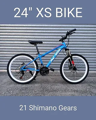 $199 • Buy Brand New 24  Boy Girl Mountain Bike - 21 Shimano Gears - Metallic Blue