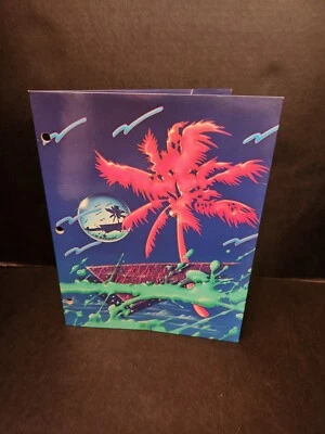$19.99 • Buy Vintage Trapper Keeper  Binder Portfolio Folder Palm Tree Designer 
