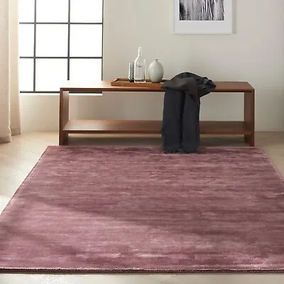  HAND TUFTED CALVIN KLEIN DARK PINK/PURPLE 100% VISCOSE RUG 3.96 X 2.90M  • £895