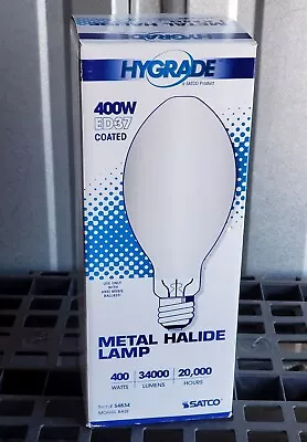 Satco Hygrade Metal Halide ED37 Bulb Lamp Clear Item S4834 400W Mogul Base • $15.26