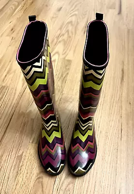 Missoni Target Chevron Rain Boots Sz 1 • $11.95