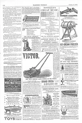 Victor Lawn Mower  -  Arbeitter Lawn Mower Co. -  Hartford Conn.  -  1872     • $19.51