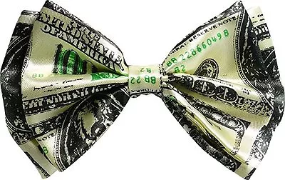 Dollar 100$ Bill Money Bow Tie Wedding Prom Adjustable Groomsmen Teens Adults • $3.96