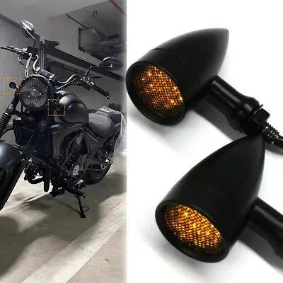 For Suzuki Boulevard M109R M50 M90 C90 Motorcycle Bullet LED Turn Signal Lights • $19.23