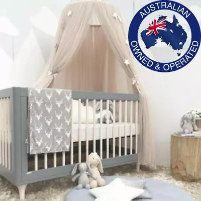 Mosquito Tuelle Hanging Net Tent Curtain Play Room Kid Baby Nursery Cot Bassinet • £40.84