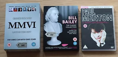 Bill Bailey DVD. Paul Merton DVD. Eddie Izzard DVD. Comedy DVD's. • £7.99