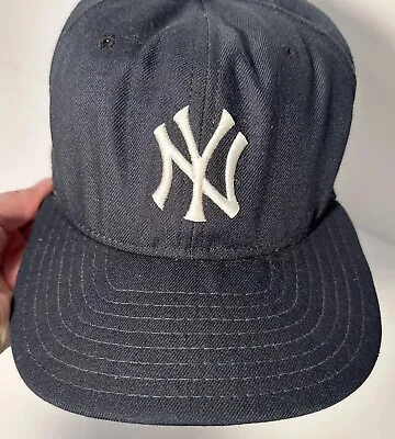 Vintage New York Yankees Hat Cap New Era Pro Model Snapback Dupont Visor M/L • $39.95