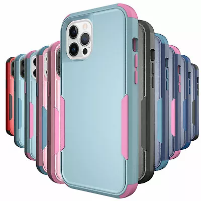 $16.98 • Buy Shockproof Defender Case For IPhone 13 12 Pro Max 11 XS XR 8 76 Heavy Duty Cover