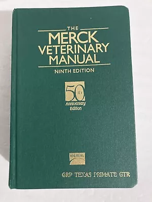 THE MERCK VETERINARY MANUAL Hardcover Ninth Edition • $39.75