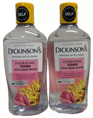 2 PACK Dickinson's Original Witch Hazel Hydrating Toner + Rose Water Facial Tone • $13.25