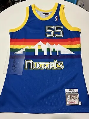 Authentic Mitchell & Ness Dikembe Mutombo 1991 Sz 40 Medium Denver Nuggets • $135