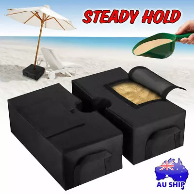 $21.95 • Buy Weight Sand Bag Kit For Patio Umbrella Stand Base Detachable Square Bags Outdoor