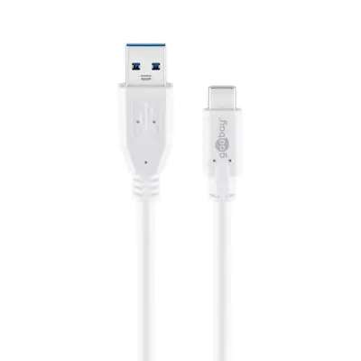 $27 • Buy NEW Goobay USB-C To USB-A 3.0 Cable 0.5m - White *AU STOCK*
