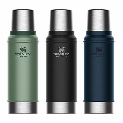$59.95 • Buy New STANLEY Classic Vacuum Insulated 750ml Bottle Thermos Flask Black Green Navy
