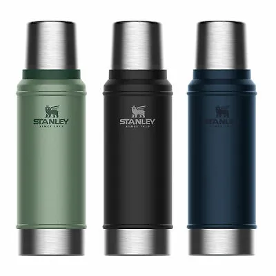 $59.95 • Buy Thermos Flask Black Green Navy STANLEY Classic Vacuum Insulated 750ml Bottle 
