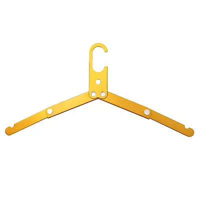 2pcs Travel Portable Foldable Clothes Coat Metal Folding Slotted Hangers Camping • $15.37