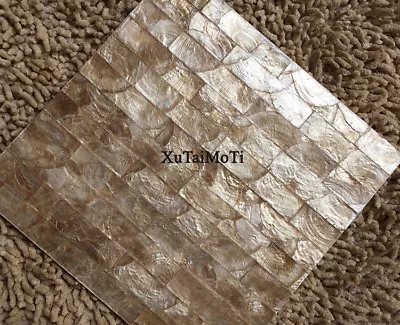 Yellow Capiz Shell Mosaic Mother Of Pearl Kitchen Backsplash Bathroom Wall Tile • $35.20