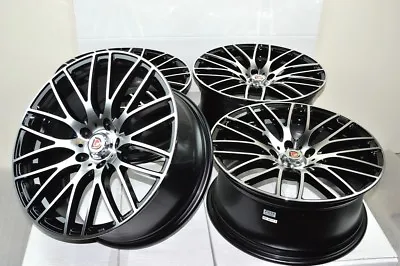 4 New DDR Zuki 18x8 5x112 35mm Black Machined Finish 18  Wheels Rims • $749