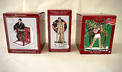 Elvis Presley Heirloom Ornament Collection Musical Lot Hawaii 68 Special Lame • $64.99