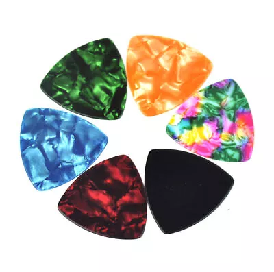 $2.80 • Buy 10x Triangle Celluloid Acoustic Electric Guitar Picks Plectrums Thin 0.46mm