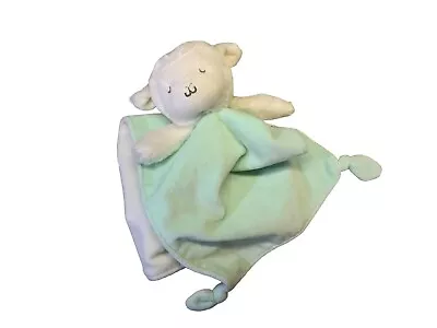 Carter's Lamb Plush Lovey Pacifier Holder Baby Blanket Stuffed Animal Toy White • $12