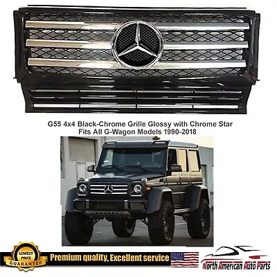 G55 G-Wagon Grille AMG Black Chrome Star G63 G550 G500 New • $199