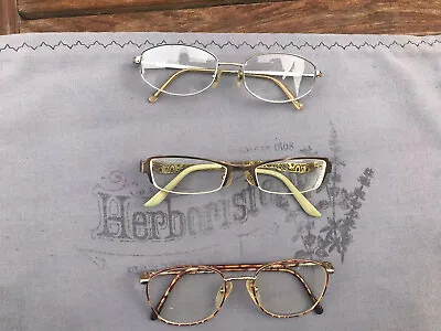 Lot Of Three Rare Vintage Metal Rims Eyeglasses - Legre Speroflex Britalia • $5