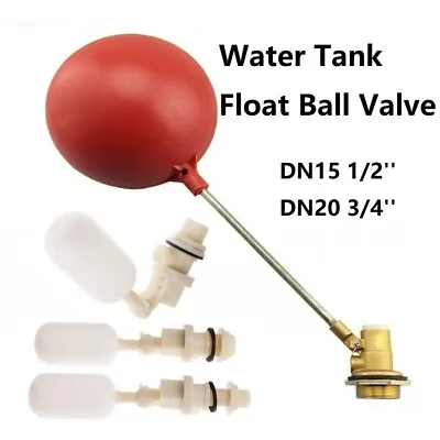 £17.22 • Buy Water Tank Float Valve Ball Cock UK Plastic Brass Float Ball Valve Ball Cock
