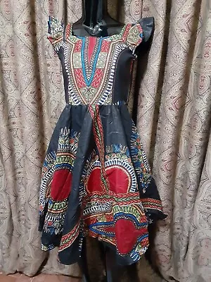 Vintage Dashiki Hippie Grunge Mini Dress • $19.99