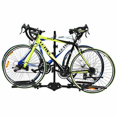 2 Bike Carrier Platform Hitch Rack Bicycle Rider Mount Sport Fold Receiver 2  • $75.99