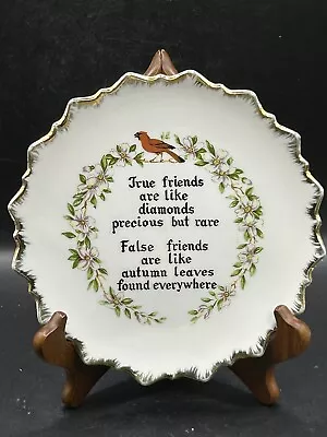 Wall Decor Plate Vintage Friends Poem • $17.99