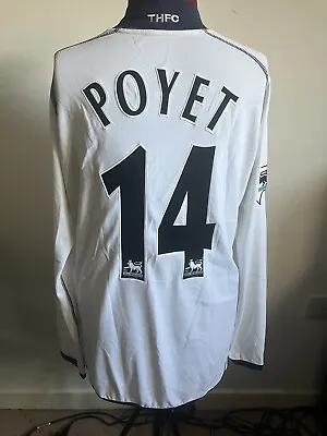 Match Worn Tottenham Hotspur Gus Poyet Shirt 2002/03 Kappa Long Sleeves Size 2XL • $348.46