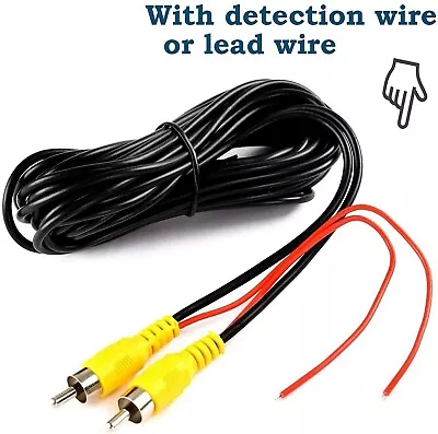 10M RCA Extension Video Cable For Car Rear View Parking Reverse Backup Camera • $12.09