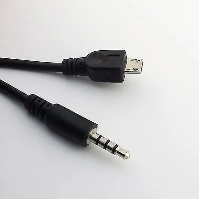 1x Micro USB Male Plug To Stereo 3.5mm Male Car AUX Out Cable For Samsung Huawei • $1.29