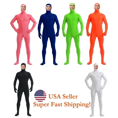 DH Zentai Suit Men's Spandex Halloween Full Body Costume (face Exposed) • $24.98