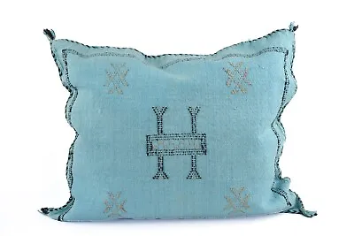 Moroccan Berber Cactus Pillow Moroccan Blue Pillow Sham Sabra Pillow Berber Blue • $49.50