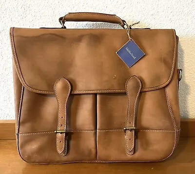 Mulholland  Chartwell Angler’s Bag Men’s Briefcase Leather Shoulder Strap • $170