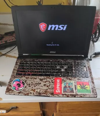 MSI Gaming Apache Pro 15.6 (GTX1060 6GB) 500g Ssd I7-7700HG 32GB Gaming Laptop • $350