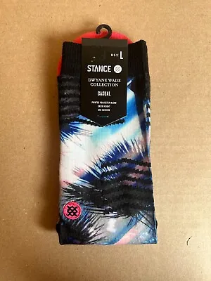 STANCE X WADE Men's Palm Chevron Crew Casual Socks - Size Large • $9.99