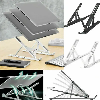 Desktop Holder Adjustable Laptop Stand Folding Portable  Office Support UK • £4.89
