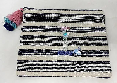 £3.49 • Buy Monsoon Accessorize Striped Toiletry Makeup Bag Gifts Pencil Case Accessories