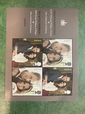 Prince William And Kate Middleton Royal Wedding Stamp Sheet • £6.50