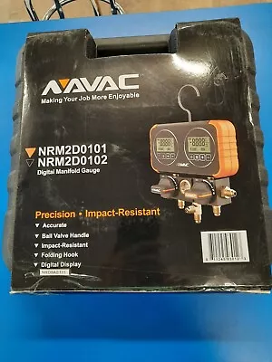 Navac  - Nrm2d0101  - Digital Manifold Gauge With Hard Case And Hoses • $269.10