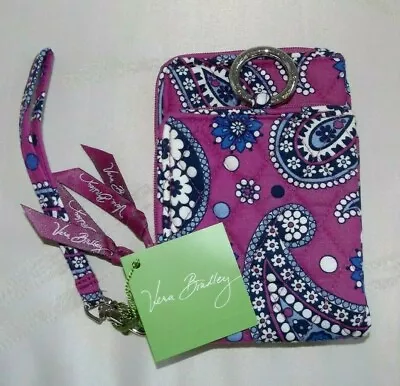 VERA BRADLEY Double ID Wristlet Wallet - Boysenberry Purple - New With Tag • $29.95