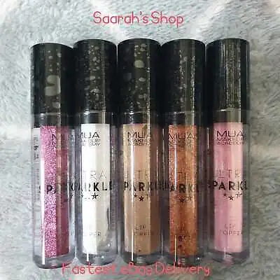 MUA Ultra Sparkle Lip Topper Lightweight & Waterproof Glitter Shimmer Gorgeous • £3.99