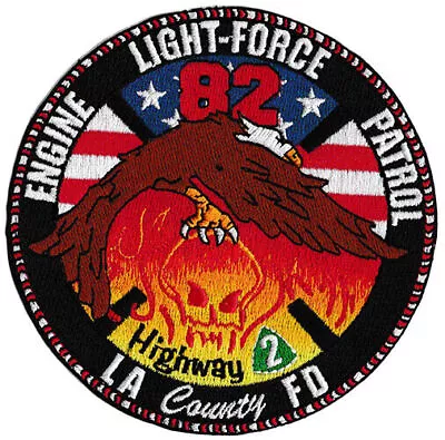 LA County Station 82 Highway 2 NEW Eagle Design Fire Patch . • $6.95