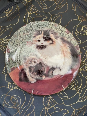 £10 • Buy Royal Worcester Cats & Kittens Tortoiseshell Plate