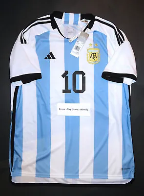 New 2022 Adidas Argentina Aeroready Authentic Lionel Messi Home Jersey HF2158 • $199.99